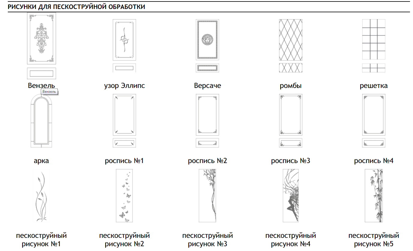 Застывшая красота - пескоструйная обработка зеркал.