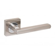 Ручки дверные PRO-ZQ Merano SN/CP матовый никель/хром, арт. 010540641 LOCKSTYLE (ЛОКСТАЙЛ)