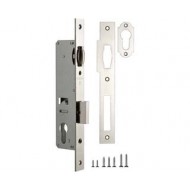 Корпус узкопрофильного замка с роликом 155-30 CP (хром)